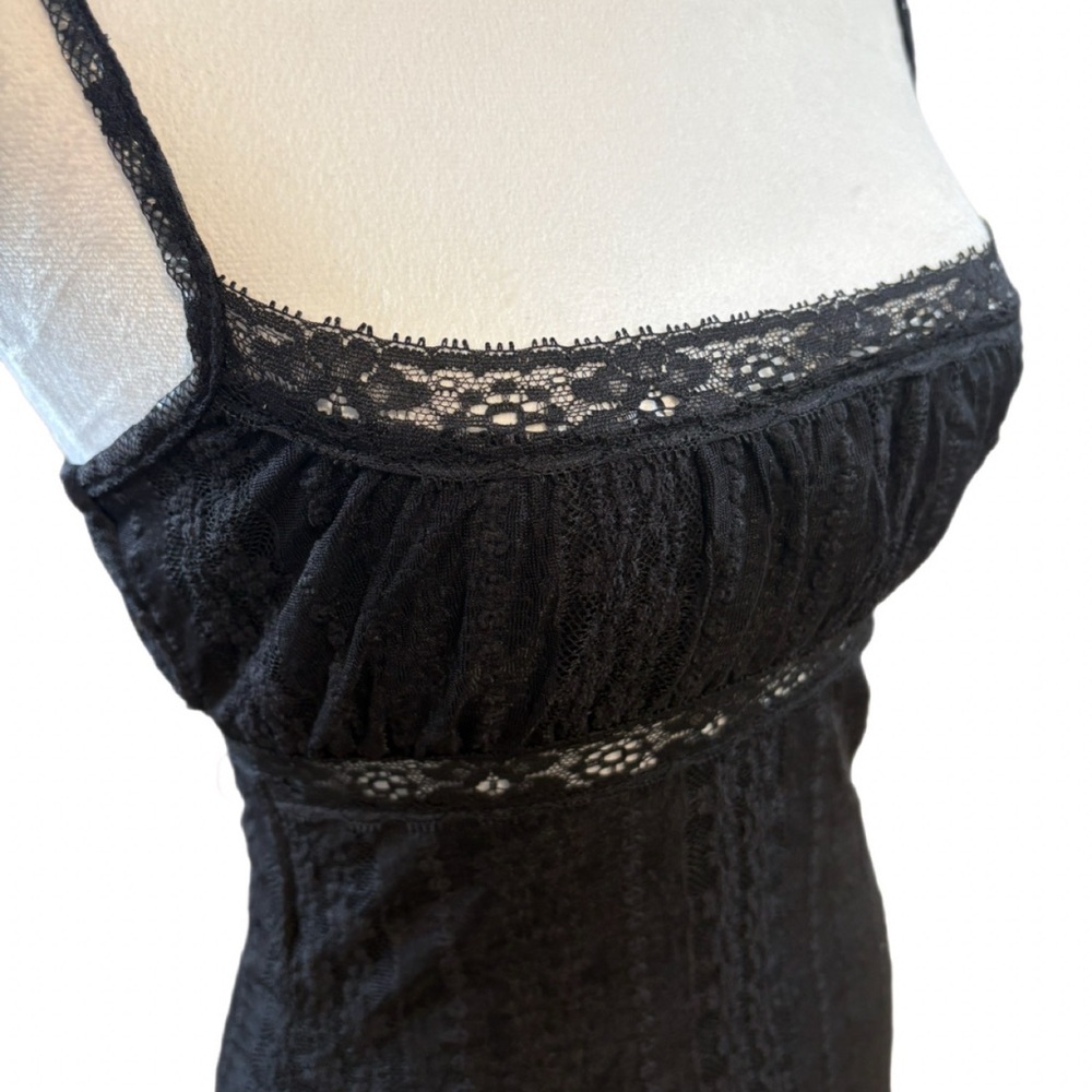Forever Twenty One Black Lace Strap Dress
